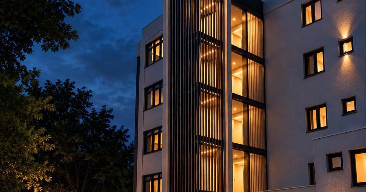 Primul lift exterior pentru un bloc vechi din România, autorizat la București